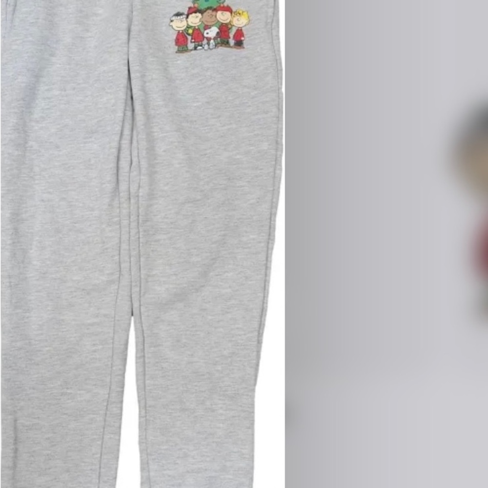 Men's Gray Cartoon Character Joggers